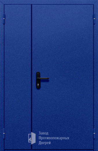 Фото двери «Полуторная глухая (синяя)» в Дзержинскому