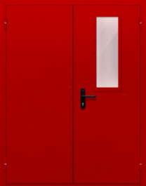 Фото двери «Двупольная со стеклом (красная)» в Дзержинскому