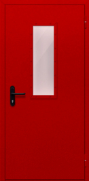 Фото двери «Однопольная со стеклом (красная)» в Дзержинскому