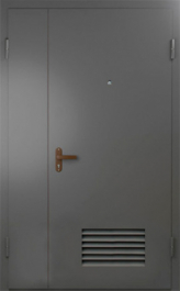 Фото двери «Техническая дверь №7 полуторная с вентиляционной решеткой» в Дзержинскому