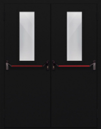 Фото двери «Двупольная со стеклом и антипаникой №64» в Дзержинскому