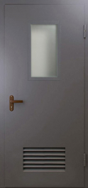 Фото двери «Техническая дверь №5 со стеклом и решеткой» в Дзержинскому