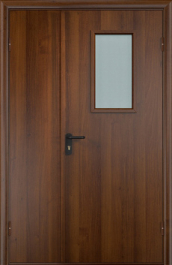 Фото двери «Полуторная МДФ со стеклом EI-30» в Дзержинскому