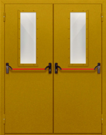 Фото двери «Двупольная со стеклом и антипаникой №65» в Дзержинскому
